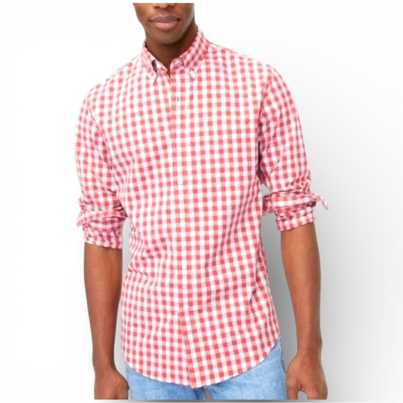 J. Crew Other - J. Crew Gingham Slim Flex Casual Shirt. NWT